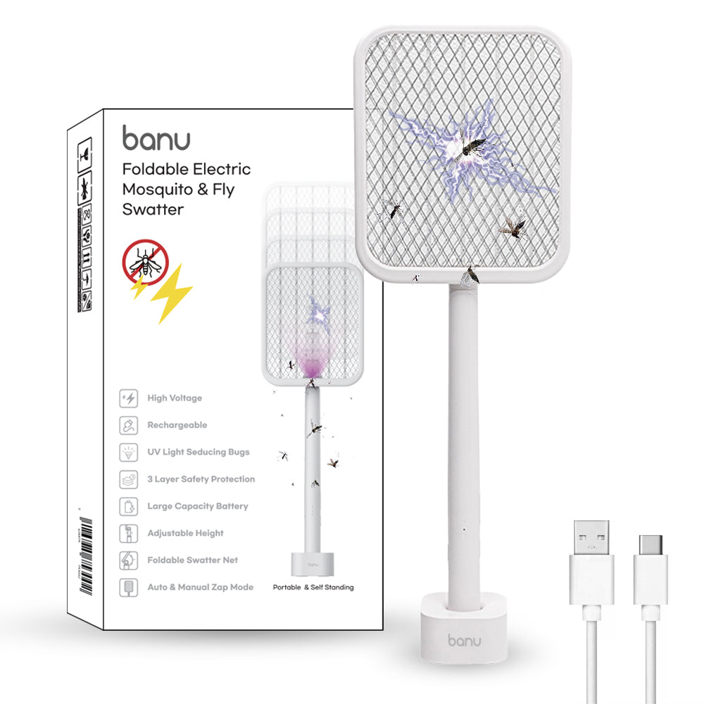 Banu Electric Foldable Fly, Bug Swatter