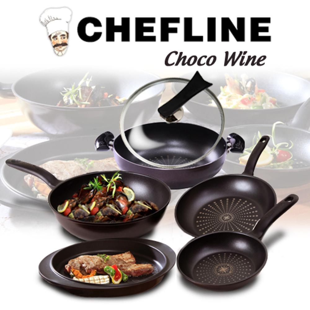 [CHEFLINE] Frying Pan Set 6 PCS CHOCO WINE