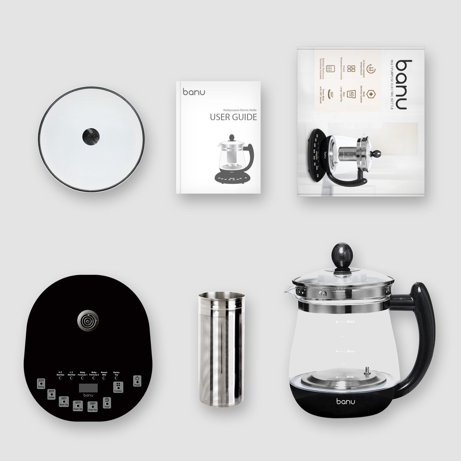 2-in-1 Electric Kettle and Teapot (in Glass) | OkO-OkO™